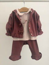 Completo "Chicco"bordeaux bimba