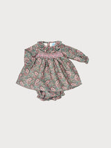 Abitino punto smock con culotte "Sardon"