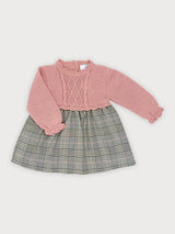 Abito con corpetto in maglia "Sardon"