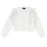Cardigan con rouches  Colore: BIANCO