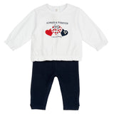 Completo maglietta manica lunga con leggings