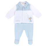 Completo maglia e pantaloni con piedini