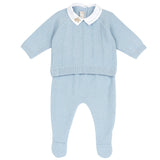 Completo maglia e pantaloni con piedini