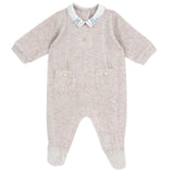 Tutina beige con orsetto sul colletto "Chicco"