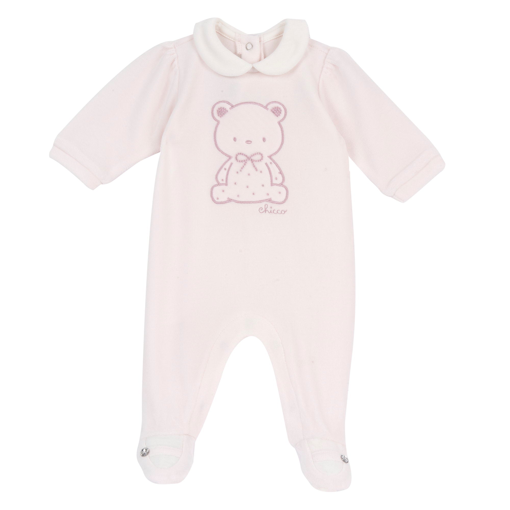 Tutina in ciniglia Chicco "orso con fiocco"