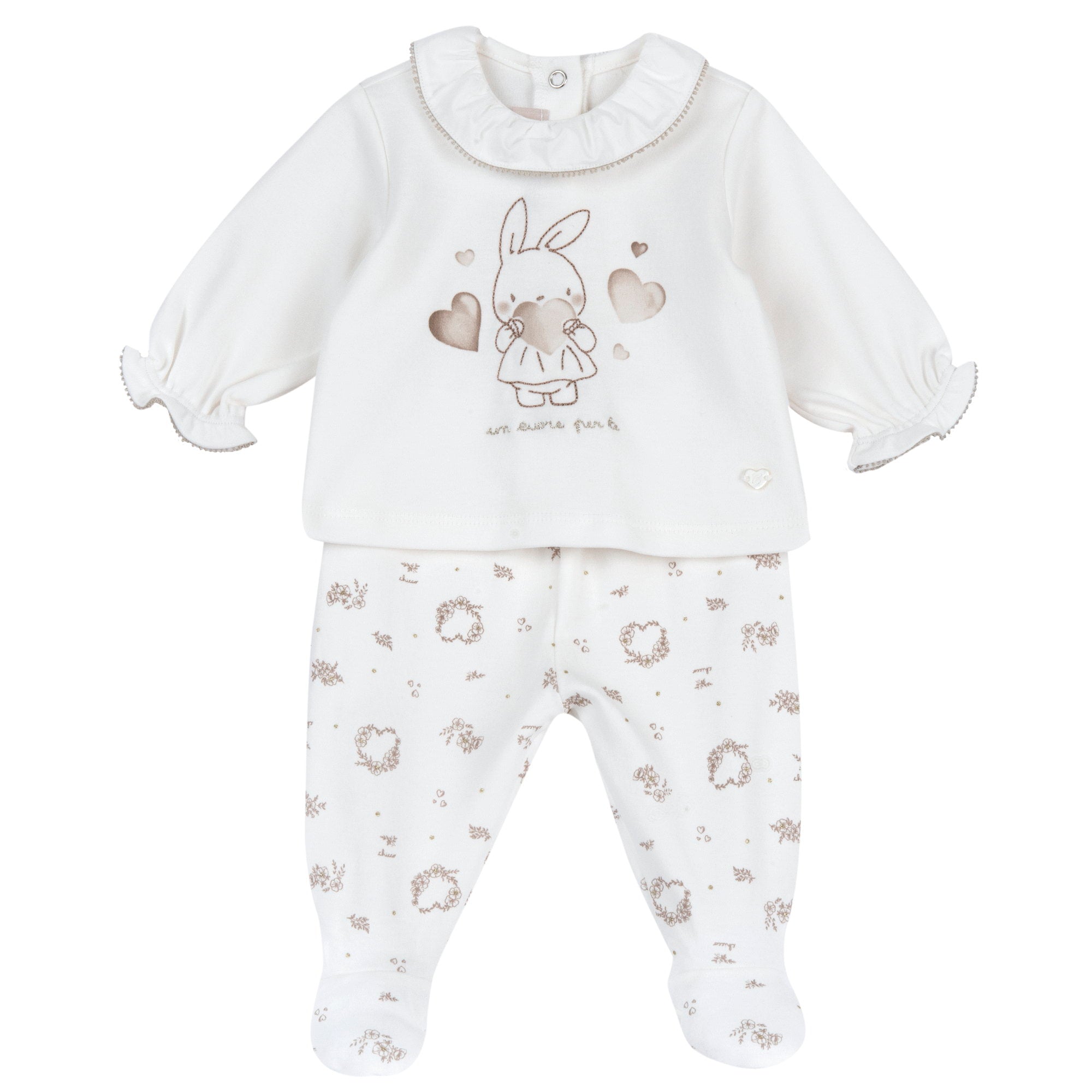 Completo caldo cotone Chicco "orsettina con cuore"