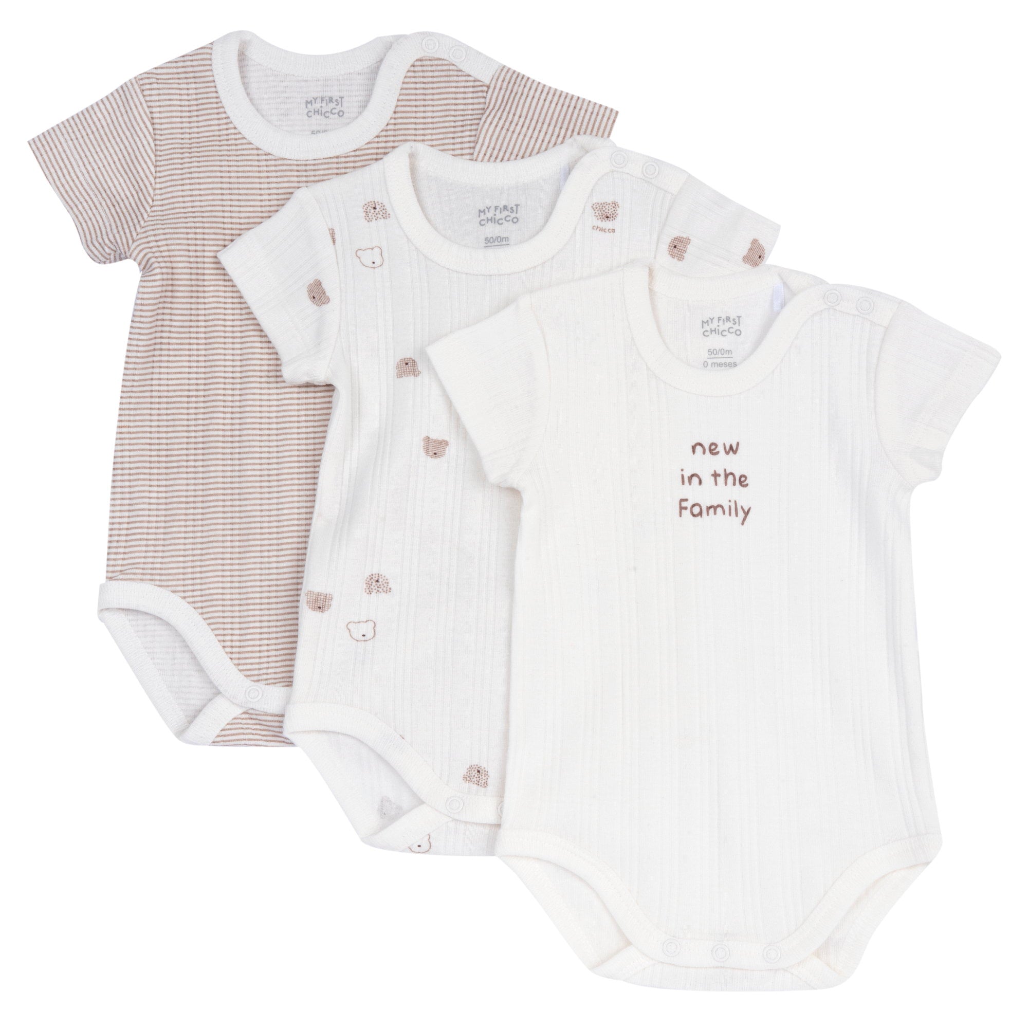 Set body intimo mezza manica caldo cotone Chicco