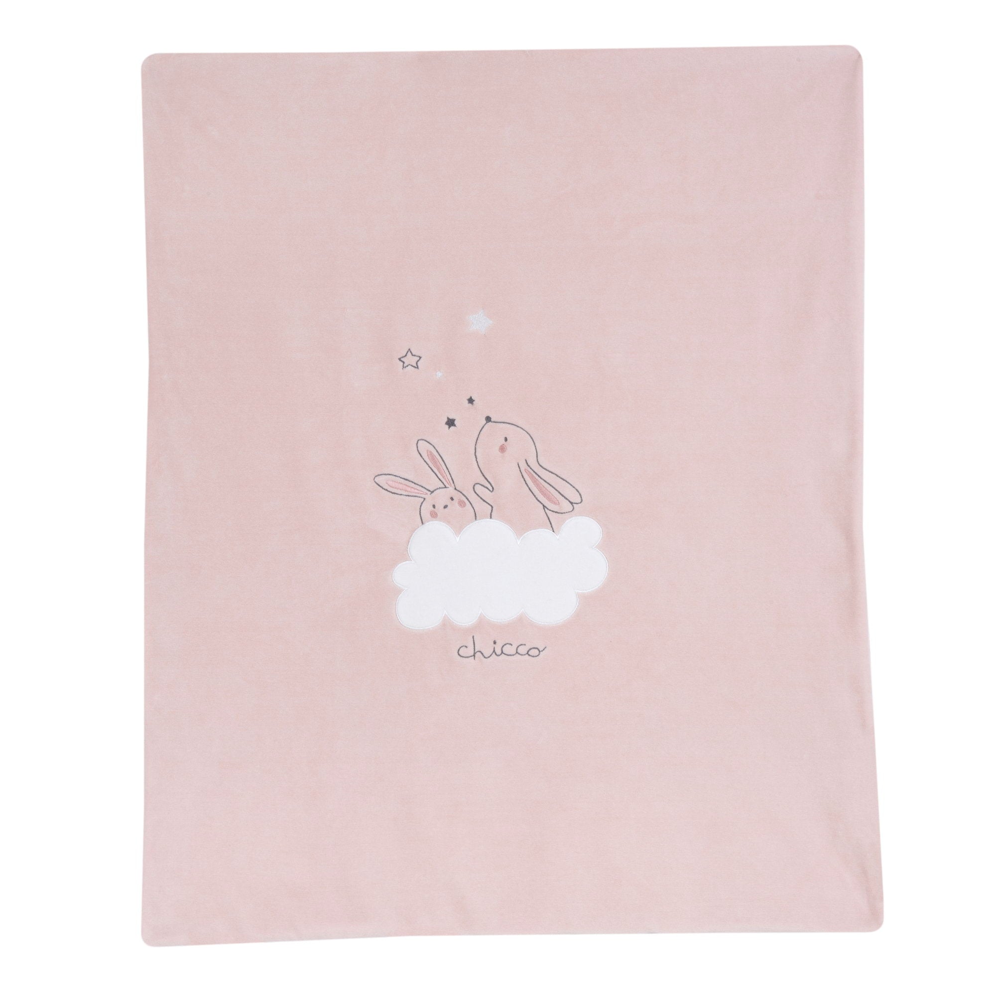 Coperta carrozzina ciniglia Chicco rosa "basic"