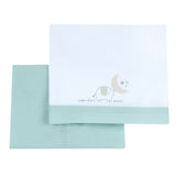 Set lenzuola carrozzina verde  "basic"