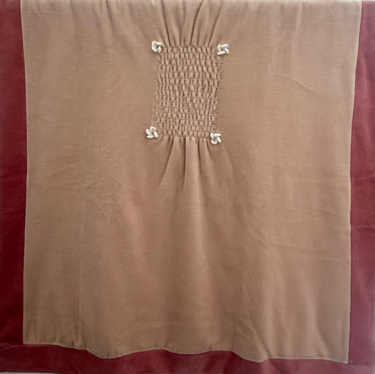 Coperta ciniglia con ricamo "Bebè Margò"