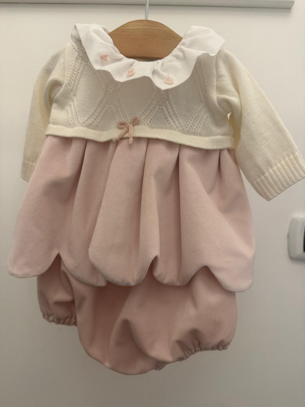 Abitino petali con culotte "Bebè Margò"