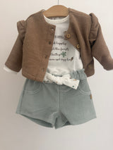 Completo "Chicco" short verde