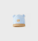 Cappello in maglia con orso "Minibanda"