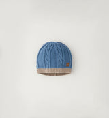 Cappello in maglia con trecce "Minibanda"
