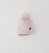 Cappello con pom pon rosa "Minibanda"