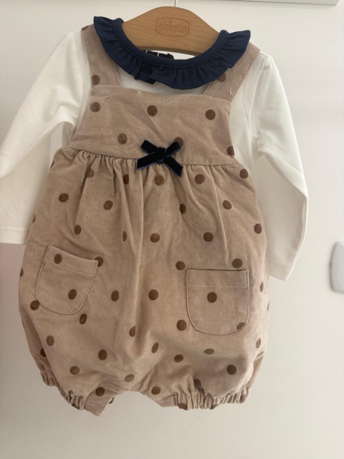 Salopetta velluto pois "Chicco"