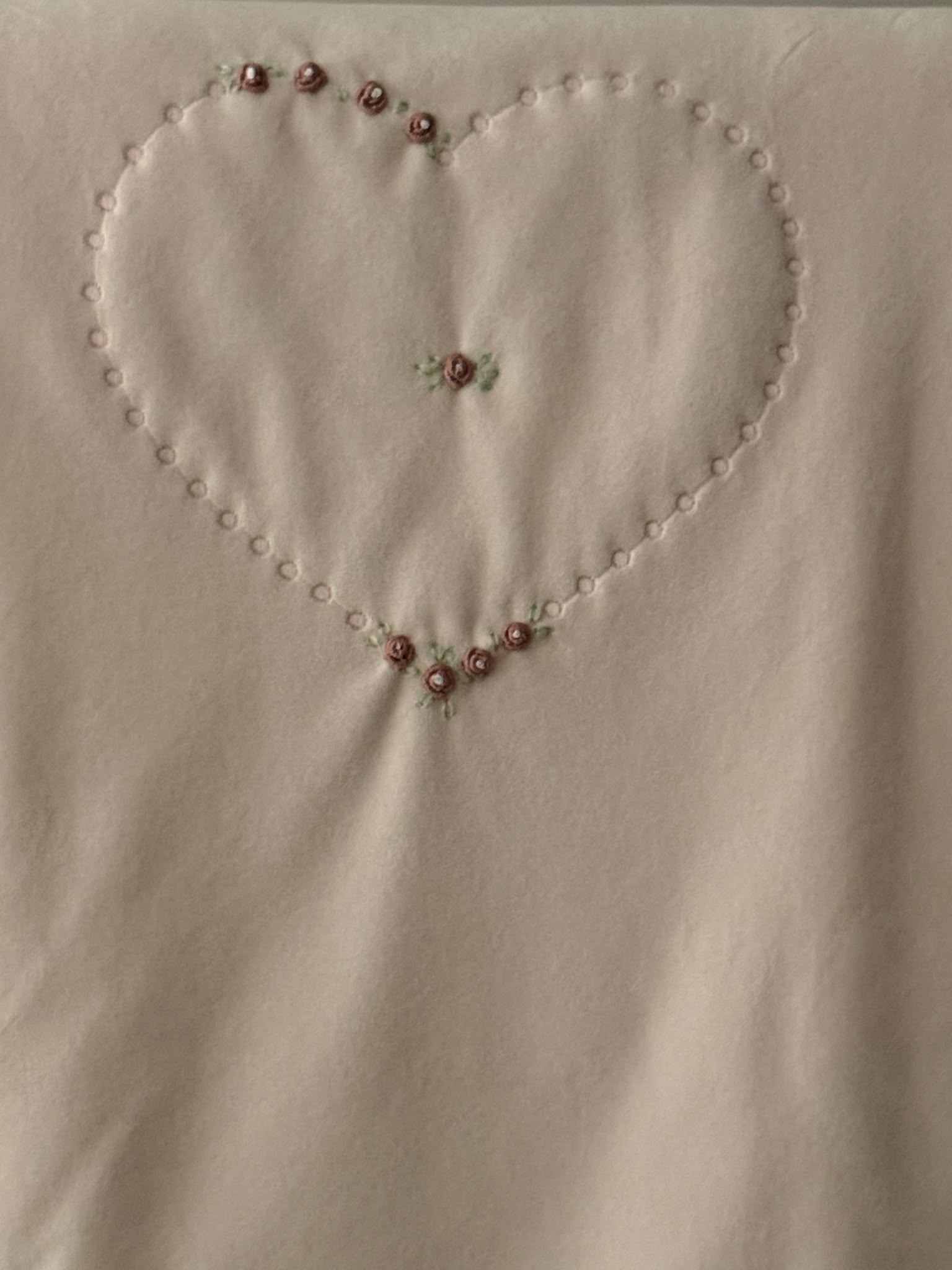Coperta rosa "cuore" ciniglia